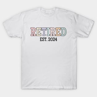 Retirement Party, Retro Retired 2024, New Retiree T-Shirt